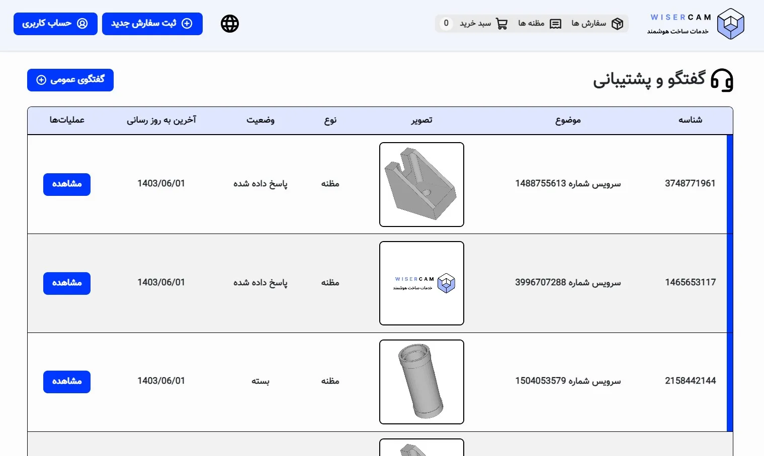 ticket list